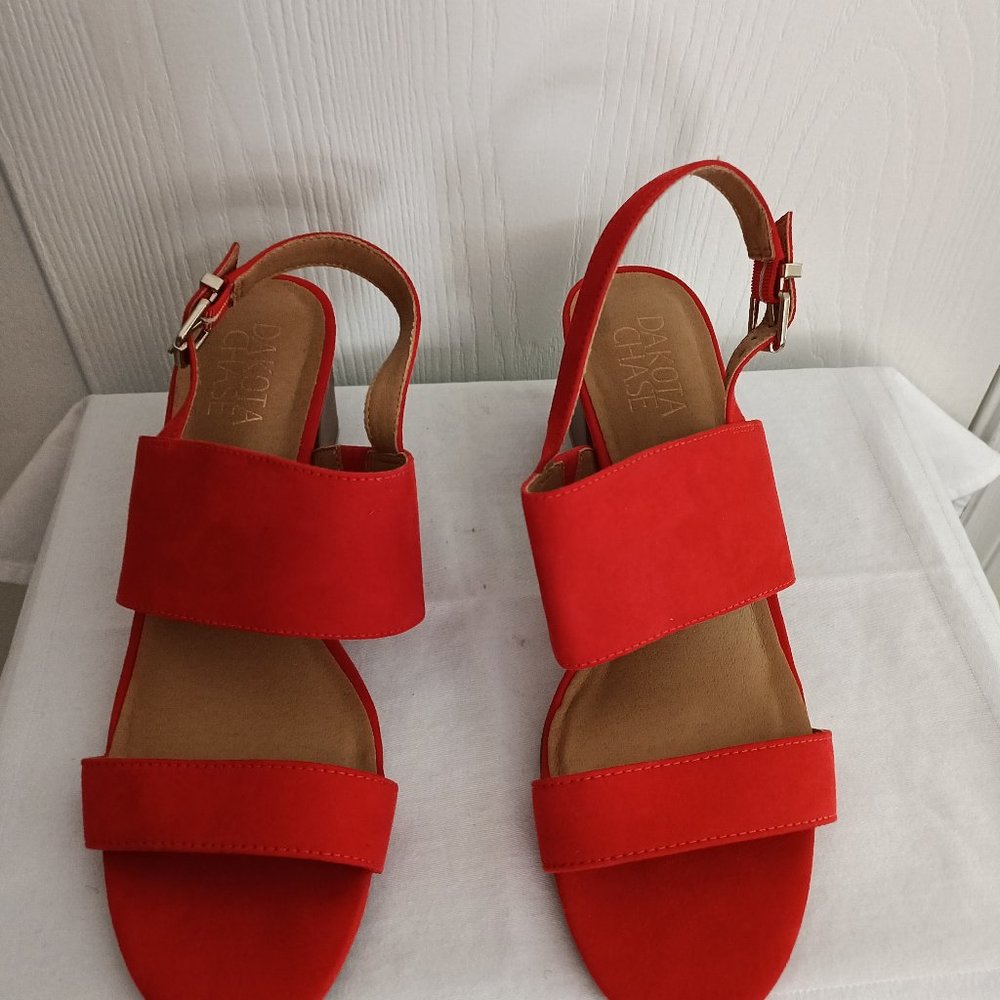 Dakota Chase high heeled orange sandal